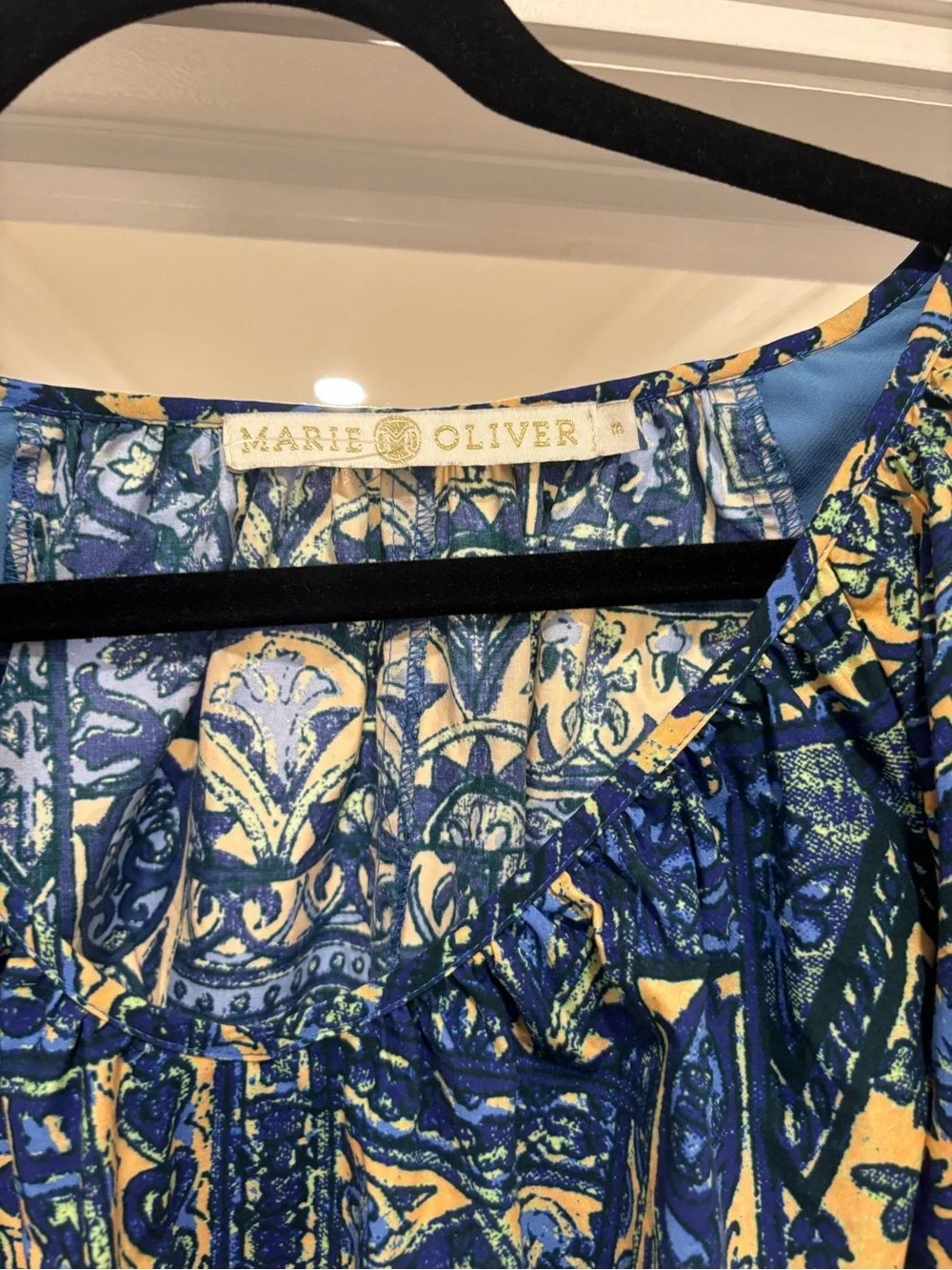 Marie Oliver Blue Foster Dress